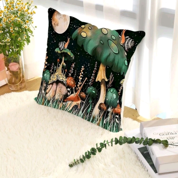 Mushroom Garden Pillow Case - Picture 4 of 6